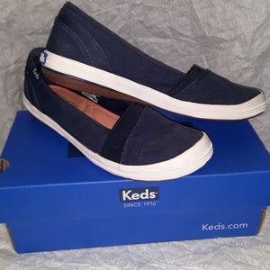 Keds Cali Womens Slip On Navy Blue Size 6.5M